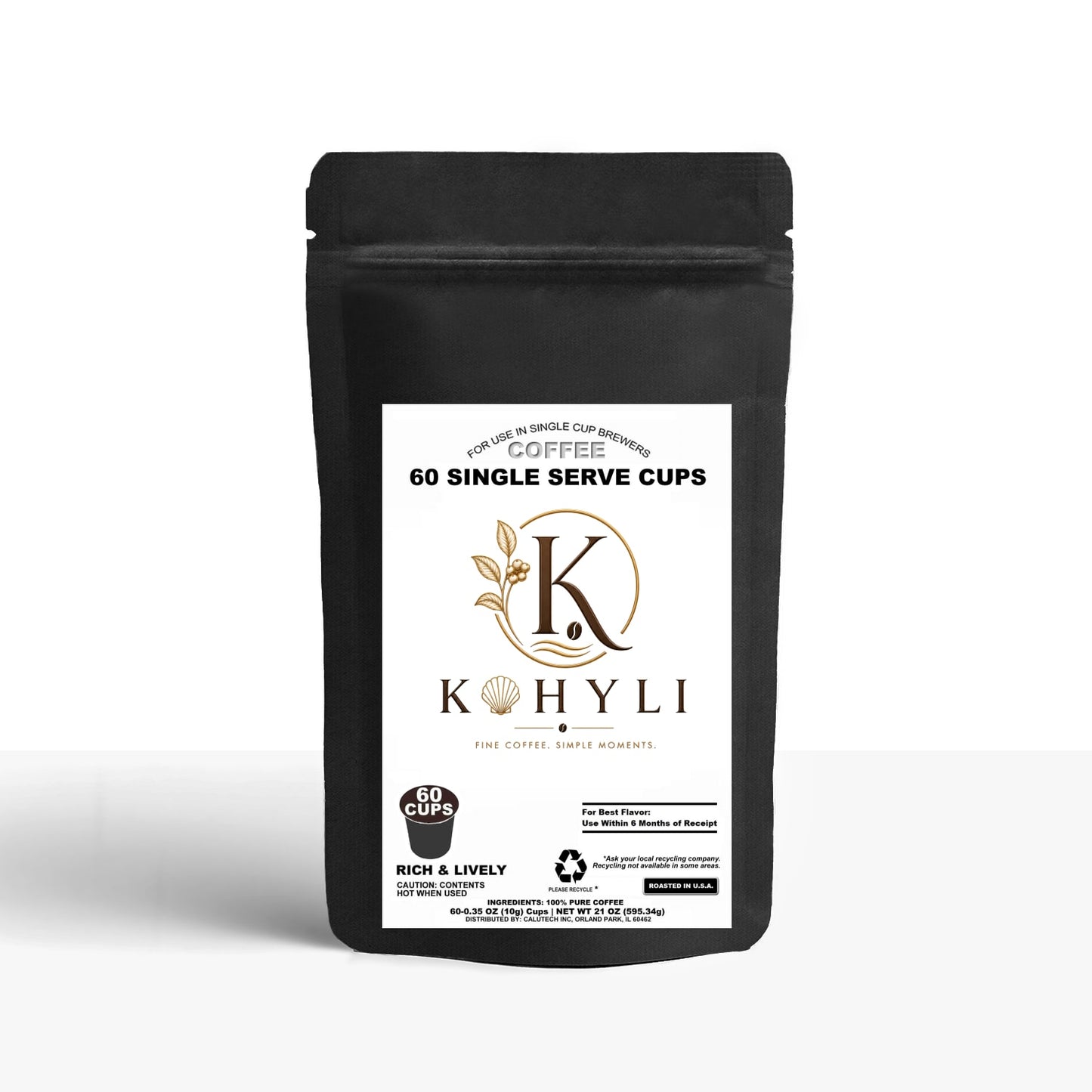 60 Pack Single Serve Coffee Capsules
